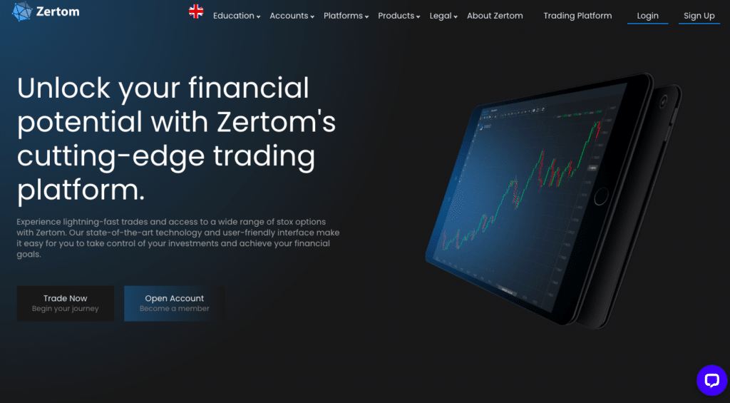 Zertom trading platform