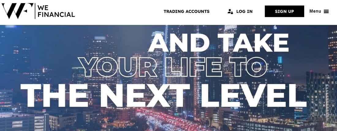 We Financial Homepage