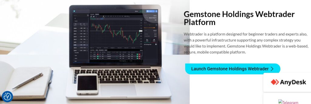 Gemstone Holdings web trading platform